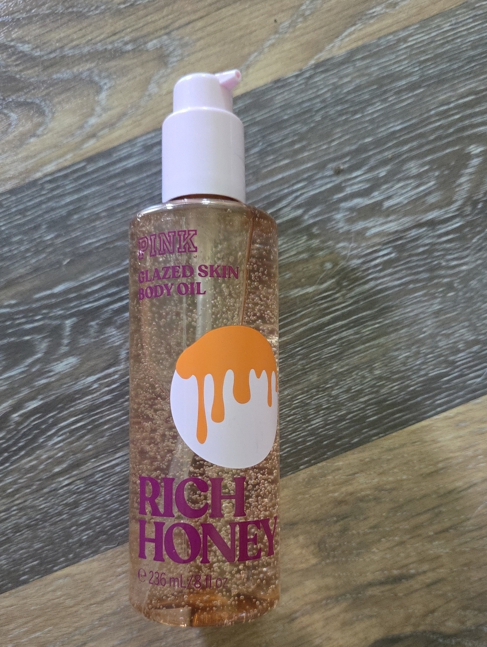 Victoria's Secret Pink Glazed Skin Rich Honey Body Oil - Pink, Orange, Gold